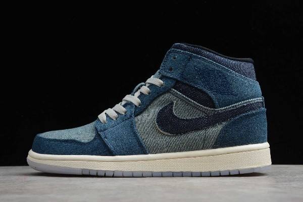 Tenisky Nike Air Jordan 1 Stredne Panske Biele Modre Modre Slovensko | SK-VRUQJZ308