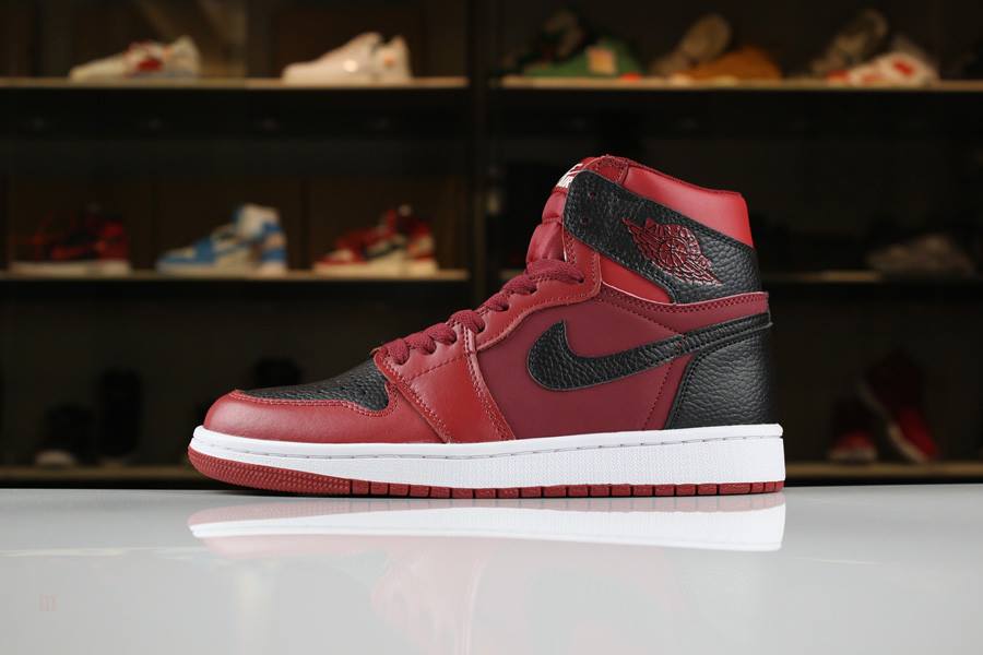 Tenisky Nike Air Jordan 1 Stredne Reverse Banned Panske Čierne Červené Slovensko | SK-TSELJM930