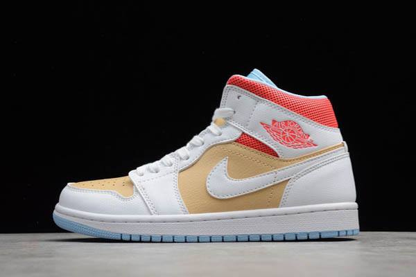 Tenisky Nike Air Jordan 1 Stredne SE Sesame Damske Biele Slovensko | SK-BLRADM637