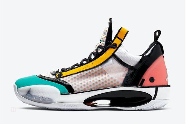 Tenisky Nike Air Jordan 34 Low Guo Ailun Pop Art s Panske Červené Slovensko | SK-GLUKBR139