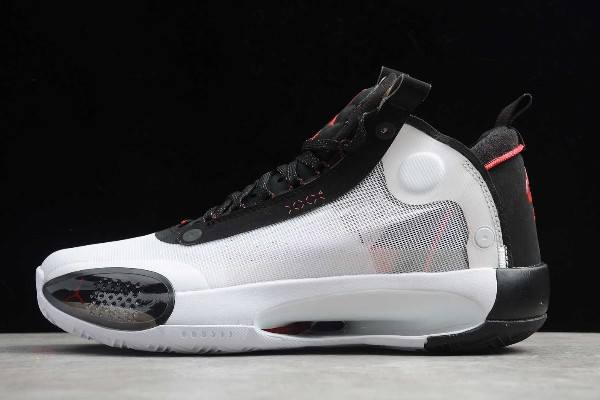 Tenisky Nike Air Jordan 34 PF Bred Panske Biele Čierne Červené Slovensko | SK-ZJFRLX359