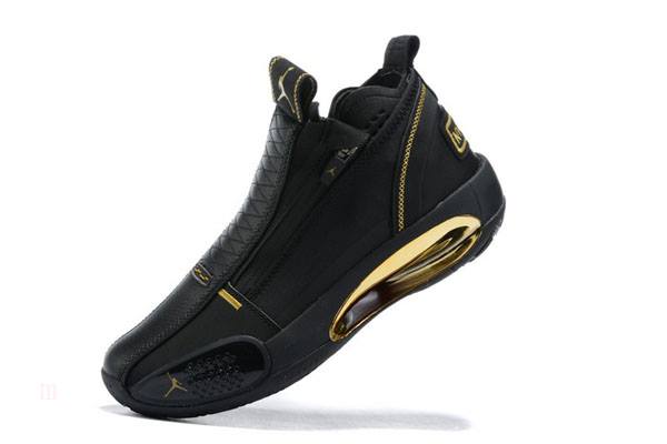 Tenisky Nike Air Jordan 34 Panske Čierne Zlate Slovensko | SK-JWQIFP910