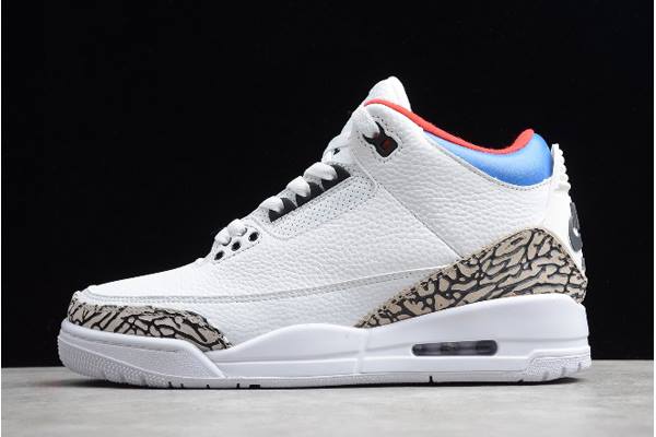 Tenisky Nike Air Jordan 3 Retro Tinker NRG Panske Biele Modre Červené Slovensko | SK-QVZHUN913