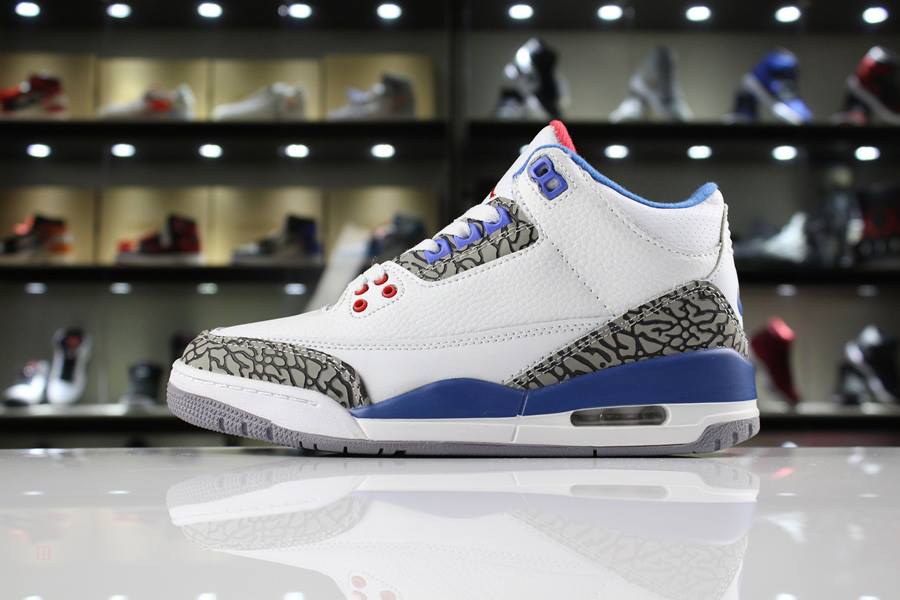 Tenisky Nike Air Jordan 3 True Damske Modre Biele Červené Modre Slovensko | SK-WOSHMC431