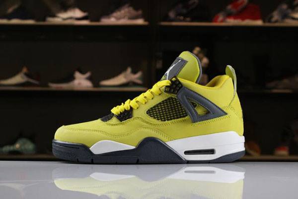 Tenisky Nike Air Jordan 4 Panske Žlté Modre Siva Biele Slovensko | SK-TGSEFA987
