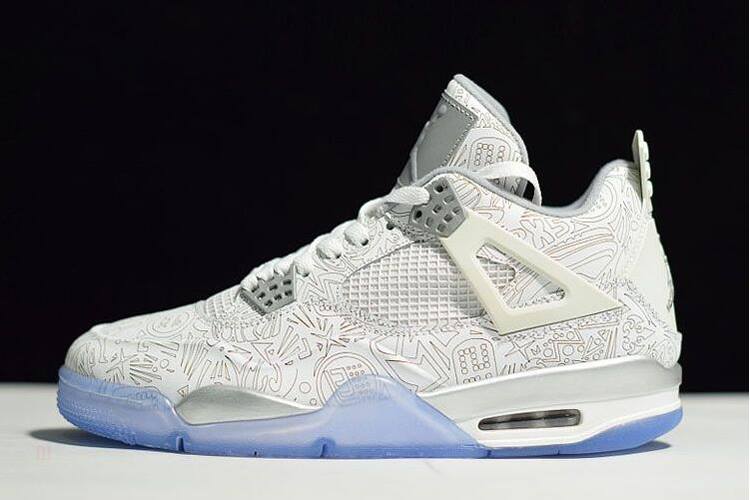 Tenisky Nike Air Jordan 4 Retro 30th Anniversary Laser Panske Biele Metal Strieborne Slovensko | SK-ZSCOYV612