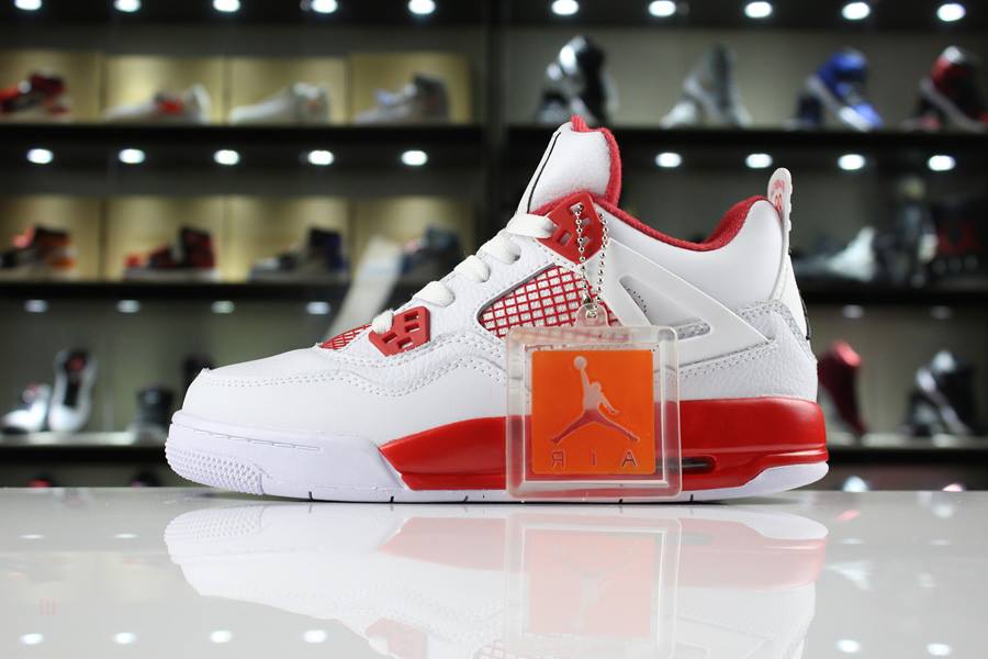 Tenisky Nike Air Jordan 4 Retro Alternate 89 Panske Biele Čierne Červené Slovensko | SK-DWEXFP619