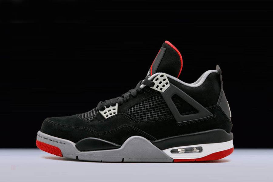 Tenisky Nike Air Jordan 4 Retro Bred Panske Čierne Siva Červené Slovensko | SK-ACYSRL824