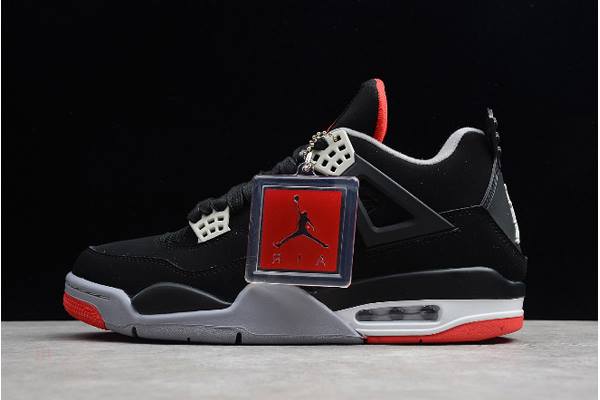 Tenisky Nike Air Jordan 4 Retro Bred Panske Čierne Červené Slovensko | SK-NZDUPR350