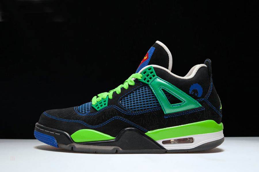 Tenisky Nike Air Jordan 4 Retro Doernbecher Panske Čierne Kráľovská Modrá Zelene Biele Slovensko | SK-FHPKWB069