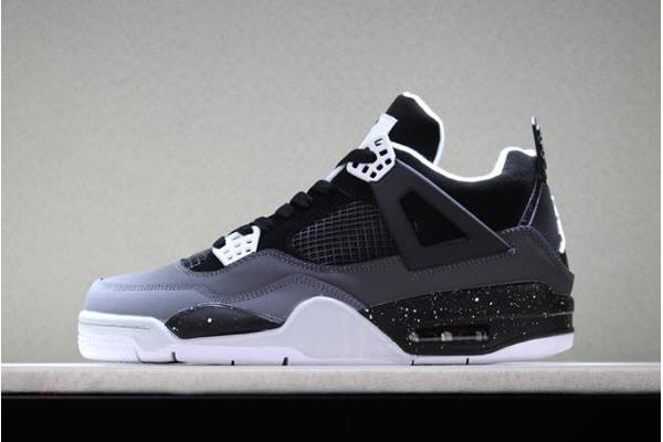 Tenisky Nike Air Jordan 4 Retro Fear Panske Čierne Biele Siva Platina Slovensko | SK-HEJDWU198