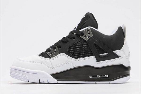 Tenisky Nike Air Jordan 4 Retro Panske Čierne Biele Metal Strieborne Slovensko | SK-AWYFBC149