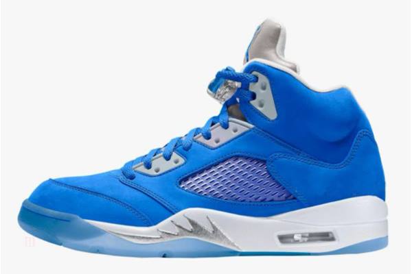 Tenisky Nike Air Jordan 5 Damske Modre Siva Metal Strieborne Biele Slovensko | SK-YXIMGL327