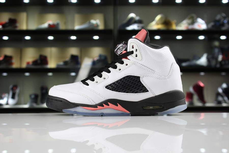 Tenisky Nike Air Jordan 5 GS Sunblush Panske Biele Čierne Slovensko | SK-ZLCGBJ956