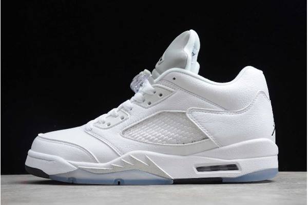 Tenisky Nike Air Jordan 5 Low Panske Biele Siva Slovensko | SK-YAEVZS627