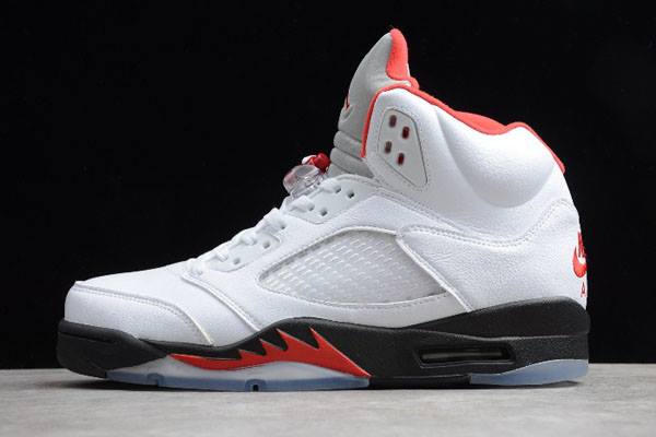 Tenisky Nike Air Jordan 5 Retro Fire Panske Červené Strieborne Slovensko | SK-LYHCMB610