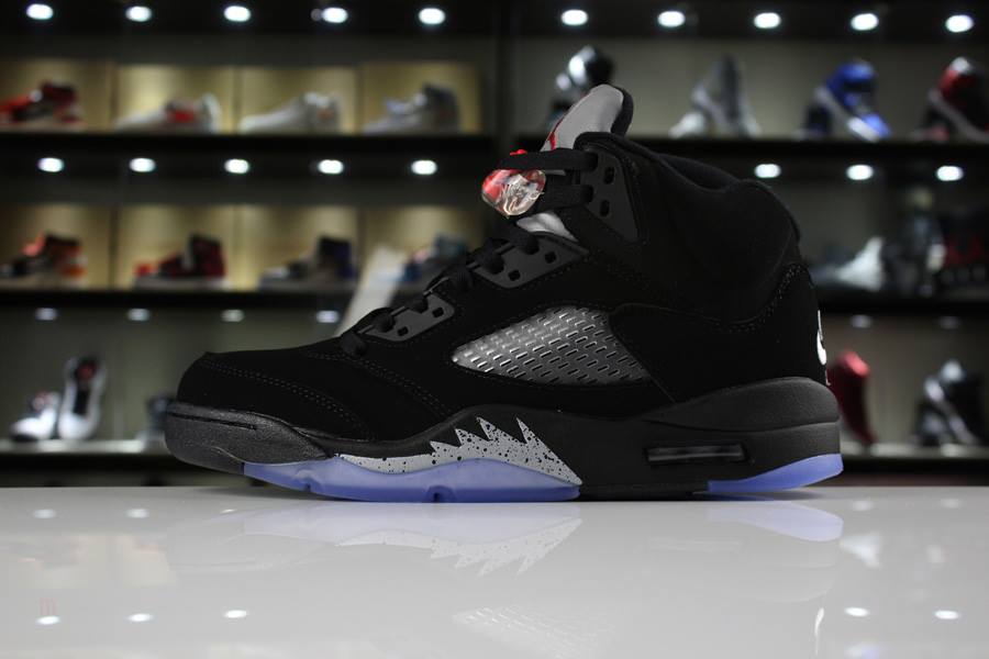 Tenisky Nike Air Jordan 5 Retro OG Panske Metal Čierne Červené Metal Strieborne Slovensko | SK-HSWDFT587