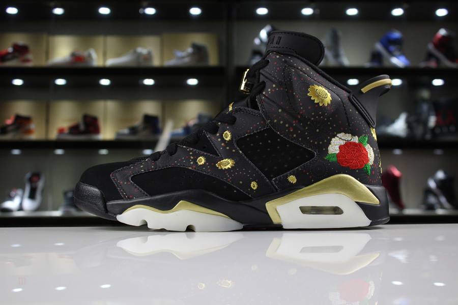 Tenisky Nike Air Jordan 6 CNY Panske Čierne Viacfarebný Biele Metal Zlate Slovensko | SK-RTMSHJ427