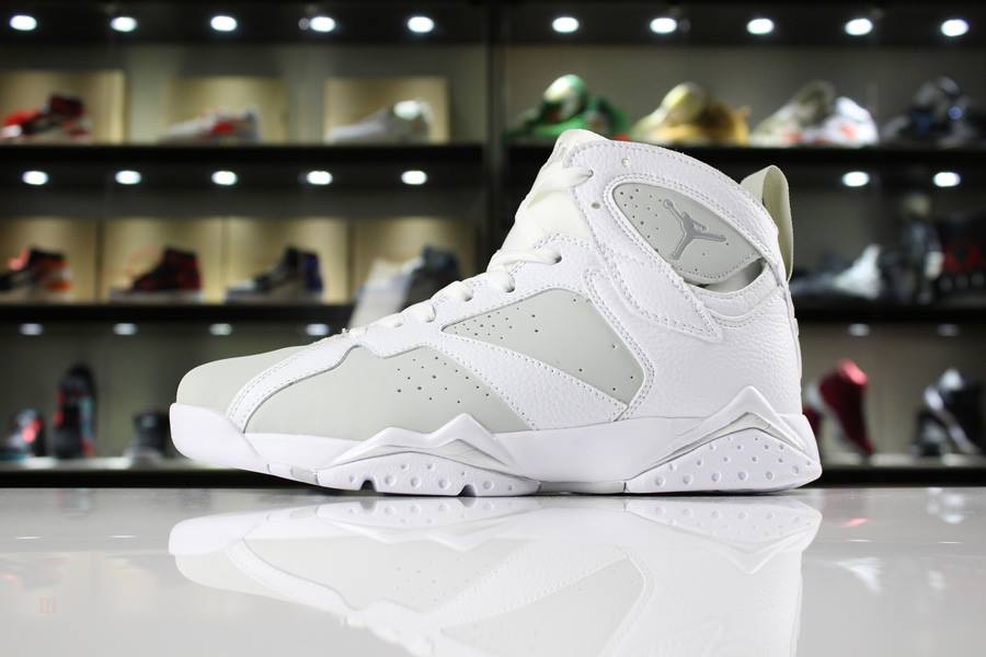 Tenisky Nike Air Jordan 7 Pure Money Panske Biele Metal Strieborne Platina Slovensko | SK-JNIPCA614