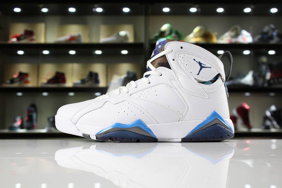 Tenisky Nike Air Jordan 7 Retro French Panske Modre Biele Modre Siva Slovensko | SK-YVWKDX368