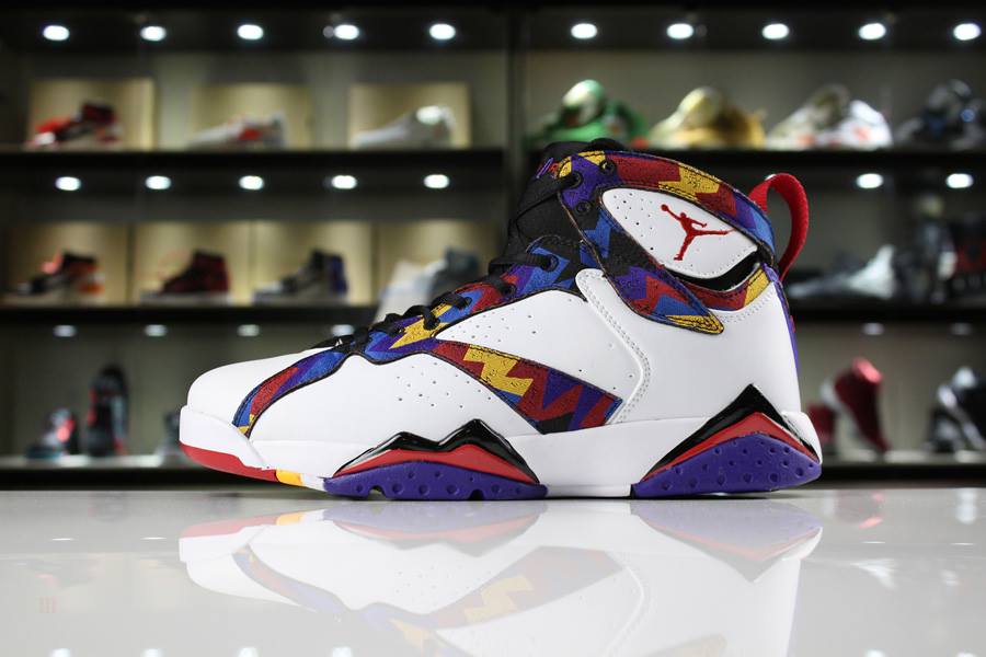 Tenisky Nike Air Jordan 7 Retro Nothing But Net Svetrove Saty Panske Biele Červené Čierne Slovensko | SK-IVFJMB542