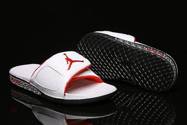 Tenisky Nike Air Jordan Hydro 3 III Retro Slapky Panske Biele Červené Čierne Slovensko | SK-PDMALX597