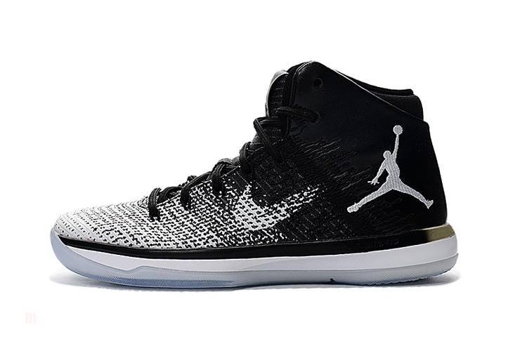 Tenisky Nike Air Jordan XXX1 Fine Print Panske Čierne Biele Siva Slovensko | SK-FSRAGL735