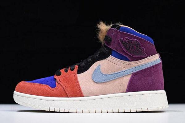Tenisky Nike Aleali May x Air Jordan 1 High Viotech Damske Bordove Červené Modre Slovensko | SK-XSMZPK216