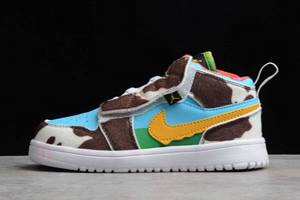 Tenisky Nike Ben & Jerrys Air Jordan 1 Stredne Chlapcenske Biele Slovensko | SK-DFUOAY710