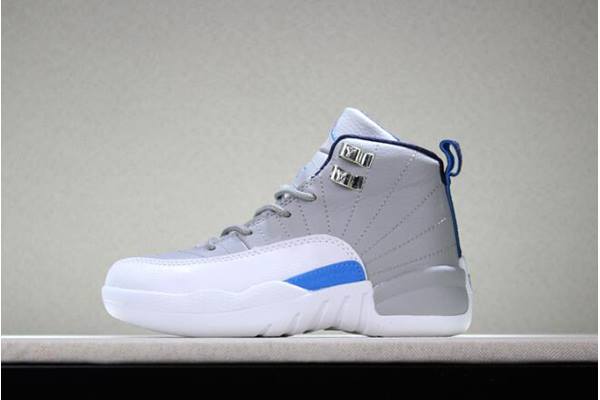 Tenisky Nike Kids Air Jordan 12 Wolf Panske Siva Modre Biele Slovensko | SK-LZRHPM561