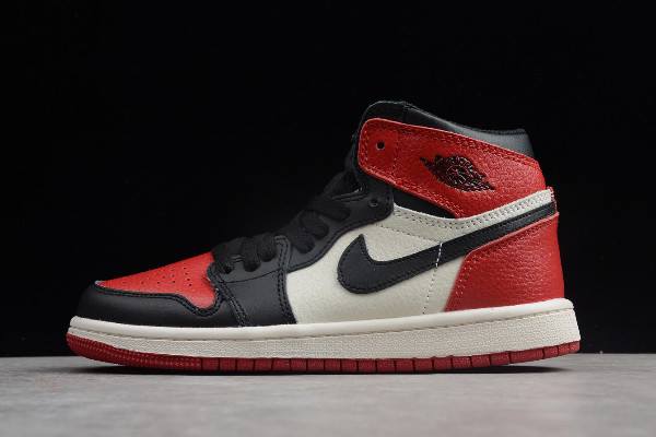 Tenisky Nike Kids Air Jordan 1 AJ1 High OG Bred Spicou Panske Čierne Červené Slovensko | SK-TNLWDR129