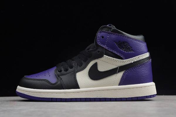 Tenisky Nike Kids Air Jordan 1 AJ1 High OG Court Panske Nachový Slovensko | SK-TWNASL706