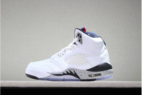 Tenisky Nike Kids Air Jordan 5 Retro Panske Biele Čierne Červené Slovensko | SK-ZFJYNK712