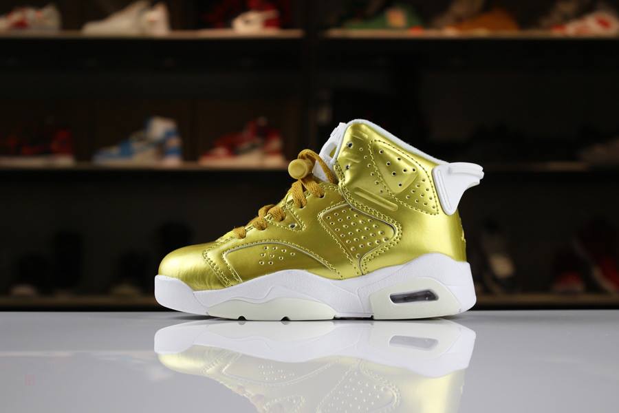 Tenisky Nike Kids Air Jordan 6 Retro Pinnacle Panske Metal Zlate Slovensko | SK-VESYLX194
