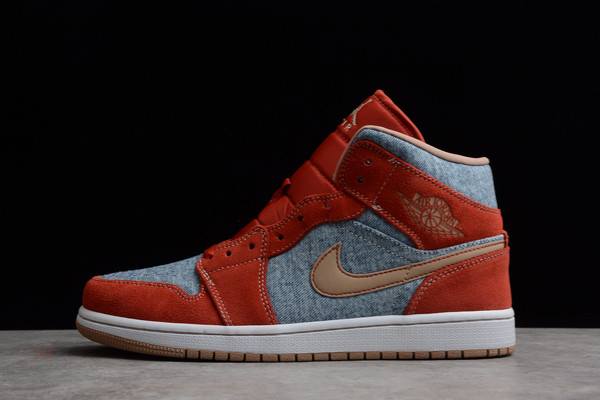 Tenisky Nike Levis x Air Jordan 1 Stredne Denim Panske Modre Červené Slovensko | SK-VXBWZN407