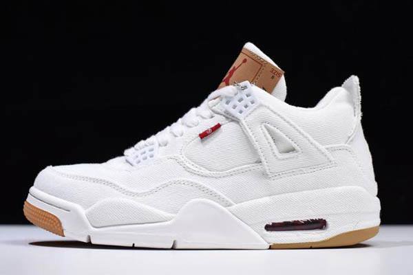 Tenisky Nike Levis x Air Jordan 4 Panske Biele Modre Slovensko | SK-BJECZN932