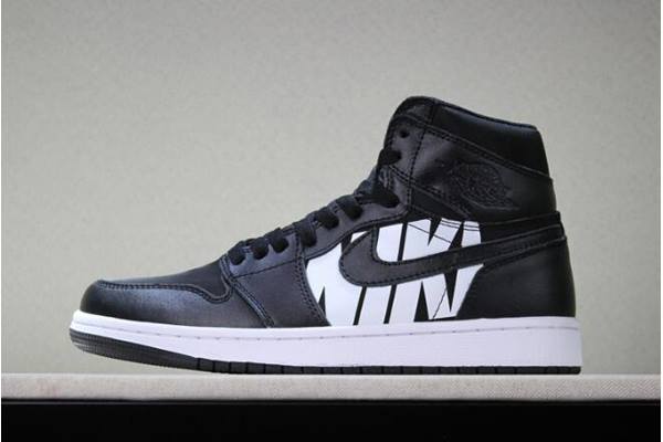 Tenisky Nike Off-White x Air Jordan 1 Swoosh Panske Biele Čierne Biele Slovensko | SK-QBRYVW317