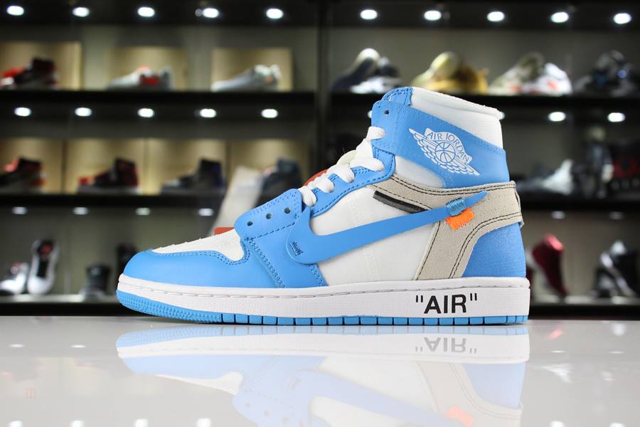 Tenisky Nike Off-White x Air Jordan 1 UNC Panske Biele Modre Slovensko | SK-TSNUFI013