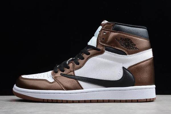 Tenisky Nike Travis Scott x Air Jordan 1 High OG Bronze Panske Hnede Čierne Biele Slovensko | SK-QVTAYB937
