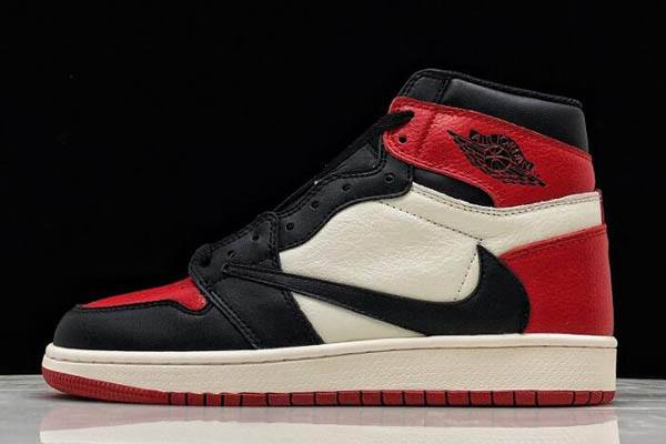 Tenisky Nike Travis Scott x Air Jordan 1 High OG Bred Spicou Panske Biele Čierne Slovensko | SK-XVOUAJ407