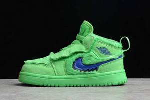 Topanky Nike Air Jordan 1 Stredne Chlapcenske Zelene Modre Slovensko | SK-BPQLIY167