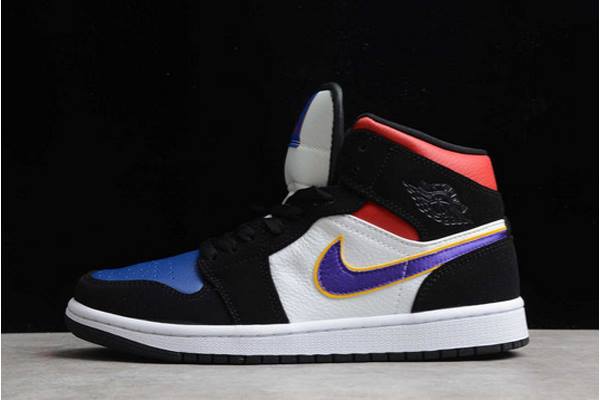 Topanky Nike Air Jordan 1 Stredne SE Lakers Top 3 Panske Čierne Slovensko | SK-RSDHFM601
