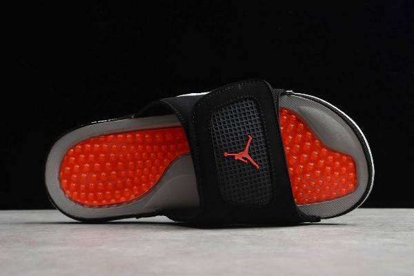 Topanky Nike Jordan Hydro 4 Retro Slapky Damske Čierne Červené Siva Slovensko | SK-CAOYUS187