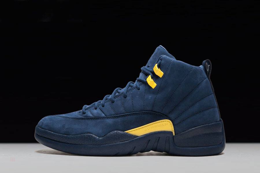 Topanky Nike PSNY x Air Jordan 12 Michigan PE Panske Námornícka Modrá Slovensko | SK-QSMOEK289